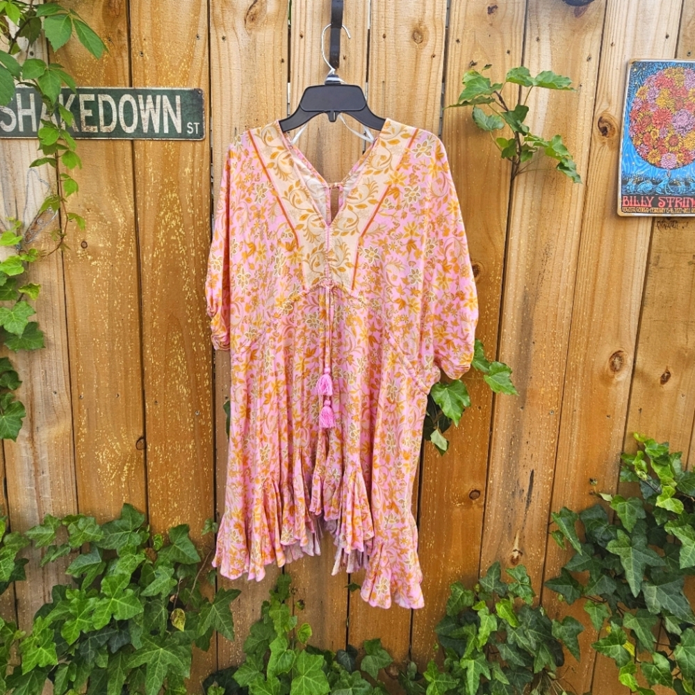 Floral Pink Bohemian Women's Top